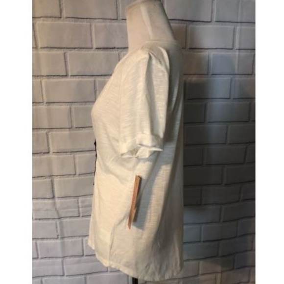 NWT Almost Famous TShirt Corset Short Sleeve Black - Picture 2 of 6